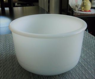 Vintage White Milk Glass Mixing Bowl 4 " X 6 1/2 "
