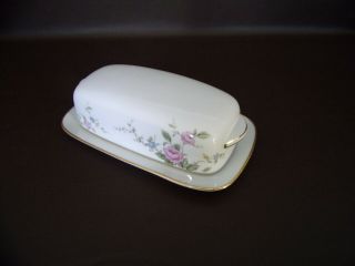 Vintage Noritake Firenze Butter Dish With Lid (imperfect)