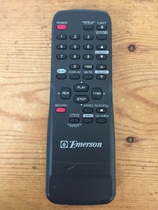 Vintage Emerson Tv Vcr Video Player Combo Remote Control N9278ud Black