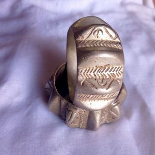 Antique Moroccan Berber Kabyle Enamel Silver Cuff 2 Bracelets African Handmade