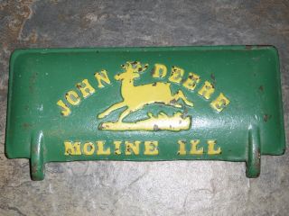 Vintage John Deere Z412h Cast Iron Tool Box Cover