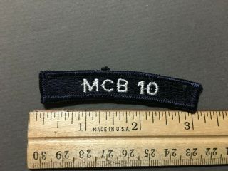 Vintage Mcb 10 Us Navy Rocker Tab Shoulder Patch