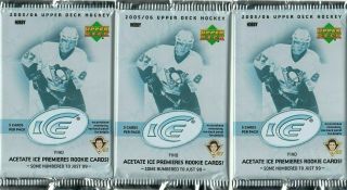 2005 - 06 Ud Ice Hobby 3 Pack Fresh From Box Sidney Crosby Alex Ovechkin Rookie??