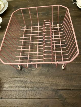 Vtg Rubbermaid Coated Wire Dish Drainer Drying Rack