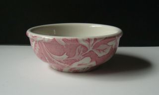 Vintage Restaurant Ware Wallace China Bowl Red Rose