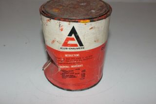 Vintage Allis - Chalmers Oil Can Tractor Paint Can Advertising Tin - M24