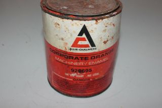 Vintage Allis - Chalmers Oil Can Tractor Paint Can Advertising Tin - M24 2