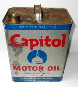 Vintage Atlantic Richfield Co.  Capitol 2 Gallon Oil Can