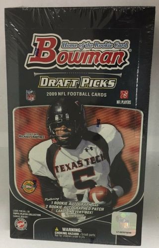 2009 Bowman Draft Picks And Prospects Factory Hta Jumbo Football Box