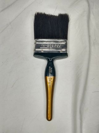 Vintage 3.  25x9.  5 Story Special Pure Bristle Horse Hair Paint Brush Wood Handle