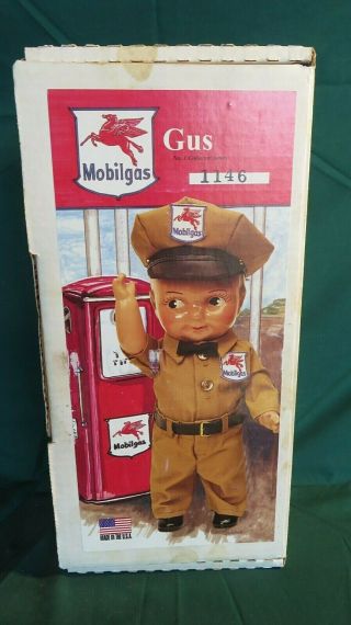 Antique Mobil Gas Service Station Attendant Doll Gas Station Gus 22