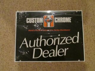Vintage Harley Davidson Custom Chrome (dealer) Sign