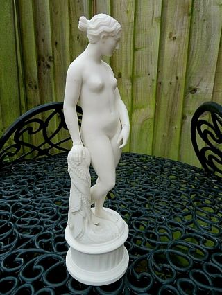 Antique 19thc Parian Naked Female Figure Of " The Greek Slave " C1871 Robert Cooke