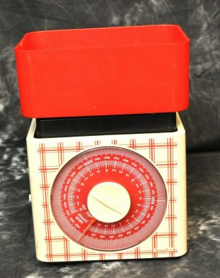 Vintage Terraillon Kitchen Scale - Red,  Made In France