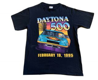 Vintage Nascar Daytona 500 Winston Cup 1995 Shirt M Double Sided