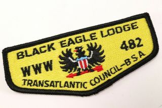 Vtg Black Eagle Lodge 482 Oa Order Arrow Www Boy Scouts Of America Flap Patch