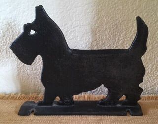 Vintage Cast Iron Scottie Terrier Dog Boot Scrapper Virginia Metal Crafters