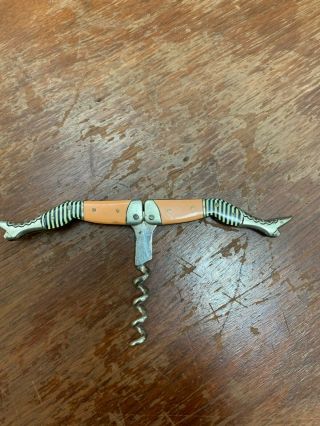ANTIQUE LADIES LEGS CORKSCREW MADE IN GERMANY CELLULOID BOTTLE OPENER 2