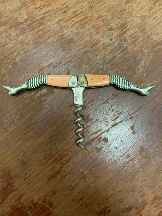 ANTIQUE LADIES LEGS CORKSCREW MADE IN GERMANY CELLULOID BOTTLE OPENER 3