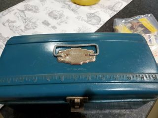Vintage Union Metal Tool Box And Lures Etc