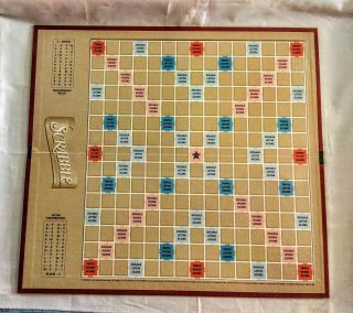 Vintage Scrabble Game Board Replacement Piece Part Hasbro Game Board Only 1999