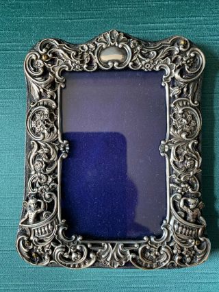 Antique Victorian Sterling Silver Photograph Frame William Comyns,  1897