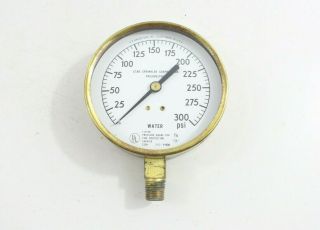 Vintage Ul Brass Water Pressure Gauge Star Sprinkler Philadelphia - M51
