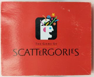 Vintage 1988 Scattergories Game By Milton Bradley Complete