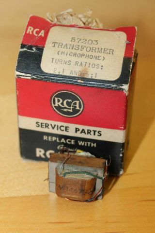 Vintage Rca Audio Ribbon Mic Microphone Trans Transformer