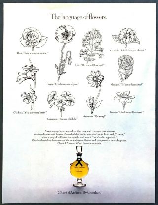 1969 Language Of Flowers Art Guerlain Chant D 