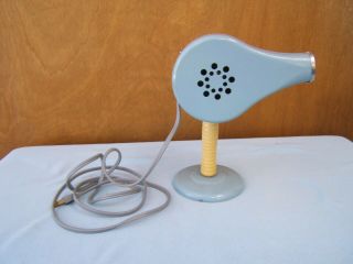 Handy Hannah Electric Hair Dryer Baby Blue W/ Stand Model 695 Vintage Blue