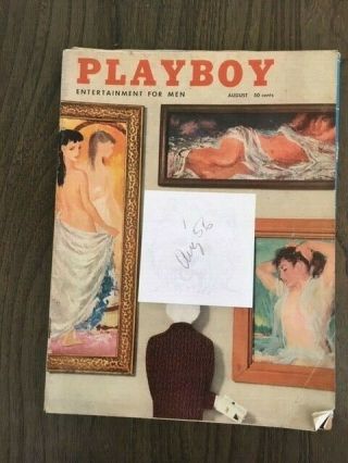 Vintage Playboy - August,  1956 Back Issue Plus A 2nd Issue Same
