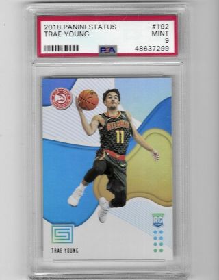 2018 - 19 Status Trae Young Rookie Card No.  192 Psa 9