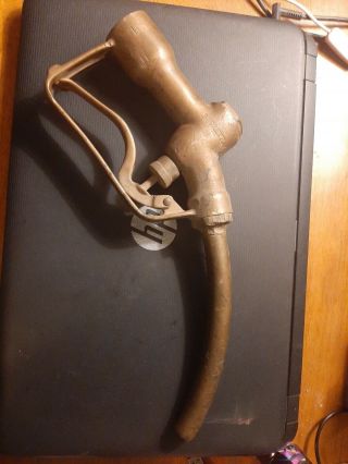 Antique Vintage Old 1920s 1930s 1940s Brass Buckeye Gas Pump Handle
