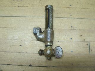 Vintage Model T Ford Hit Miss Gas Engine Tractor Brass Oil Sight Glass Gauge 2