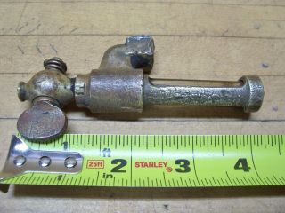 Vintage Model T Ford Hit Miss Gas Engine Tractor Brass Oil Sight Glass Gauge 3
