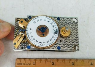 Antique E Howard Co Safe 72 Hour Vault Time Lock Clock Movement Mechanism 7049