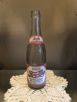 Vintage Pepsi:cola Double Dot Paper Labels Soda Bottle Long Island City Ny ‘43