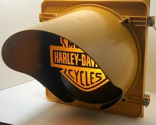 Harley Davidson Beer Sign Bar And Shield Man Cave Garage Light LED Yellow HD 3