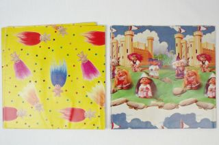 Vintage Troll Wrapping Paper 3 Sheets Norfin 3 Sheets Russ