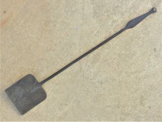 Antique 18th C Hand Forged Iron Fireplace Ash Peel Shovel & Tongs : Private: