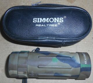 Simmons Monocular 8x21 Camo Field Model 24104 Hunting Realtree With Case Vintage