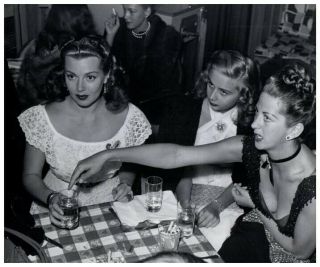 Lana Turner Maxine Abbott Eve Wynn Stamped Vintage 8x10 Photo 1940 