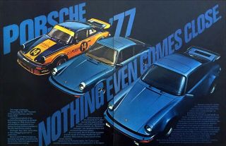 1977 Porsche 911s Turbo Carrera Turbo Rsr Coupe Photo 2 - Page Vintage Print Ad
