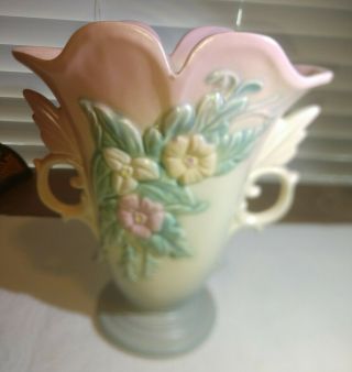 Vintage Hull Pottery Wildflower Double Handle Vase W - 9 - 8 1/2 No Damage