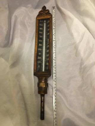 Antique Industrial Thermometer Queen - Gray Co Philadelphia Pa 1910s