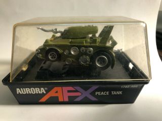 Vintage Aurora Afx Model Motoring Peace Tank In Case