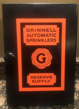 Grinnell Antique Vintage Fire Sprinkler Heads Supply Box,  12 Heads & Wrench