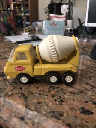 Vintage Mini Tonka Red & Yellow Cement Mixer Truck 55010