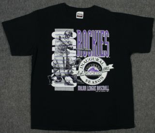 Colorado Rockies Vintage 1993 Inaugural Season T - Shirt Xl Single Stitched 90 